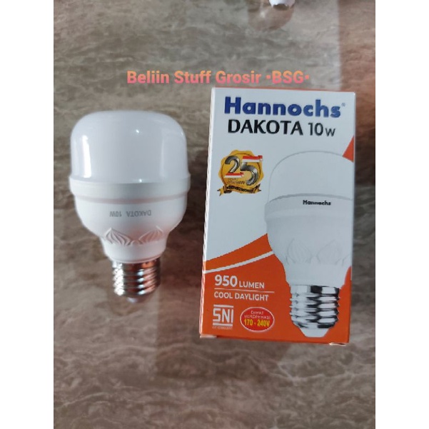 Lampu LED Hannochs DAKOTA Hemat Energi 10 Watt - Cahaya Putih