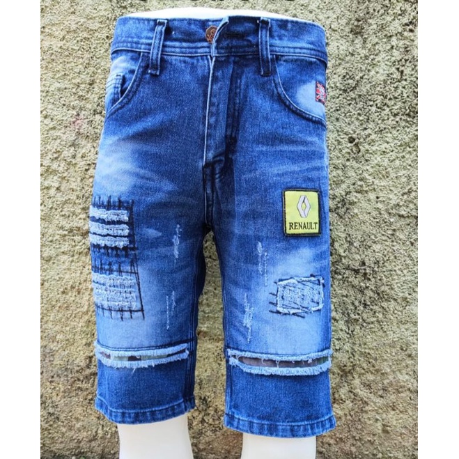 Celana pendek jeans distro bandung/ Jeans pendek sobek distro/ Celana pendek jeans fashion pria