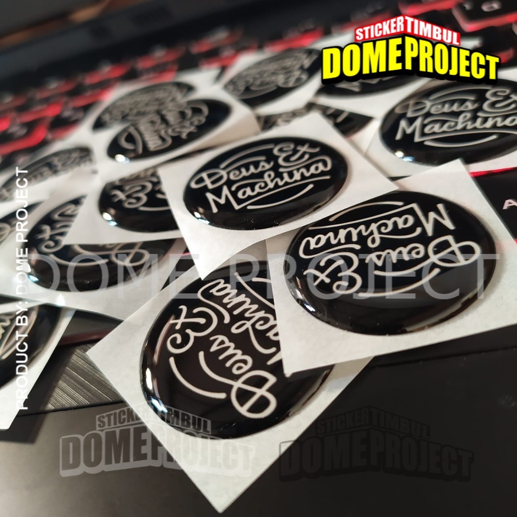 STIKER MOTOR EMBLEM 3D LOGO DEUS KALIPER REM AKSESORIS YAMAHA HONDA SUZUZI KAWASAKI AESTHETIC KEREN