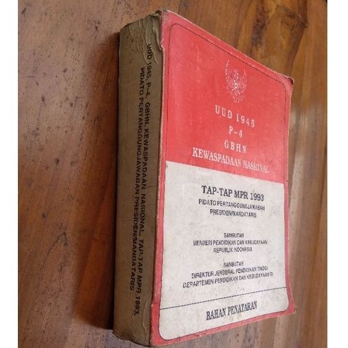 UUD 1945 P-4 GBHN KEWASPADAAN NASIONAL TAP MPR 1993