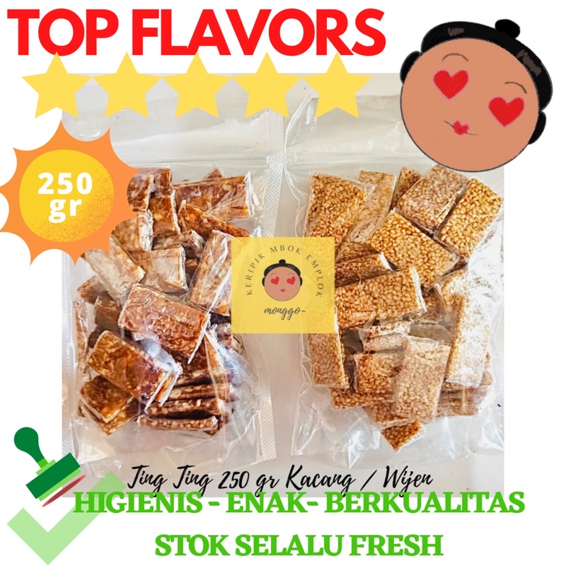 

TING TING KACANG ENTING ENTING WIJEN 250 GR JAJAN TRADISIONAL