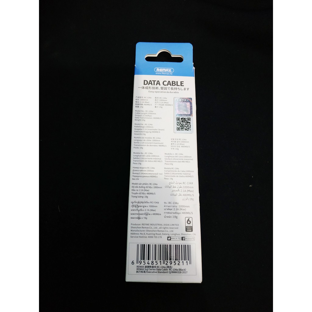 Remax Suji Fast Charging Kabel Data Type-C 1M for Android RC-134a Original Garansi Kabel Data Murah