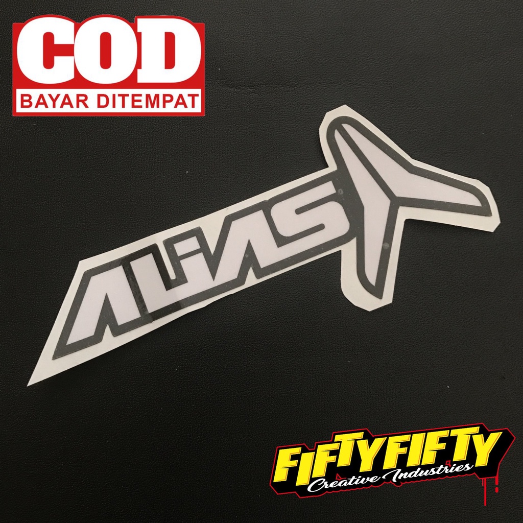 Stiker Print Cut ALIASStiker Printing Laminasi Glossy Stiker Motor Mobil Helm Sudah Membentuk Pola Desain