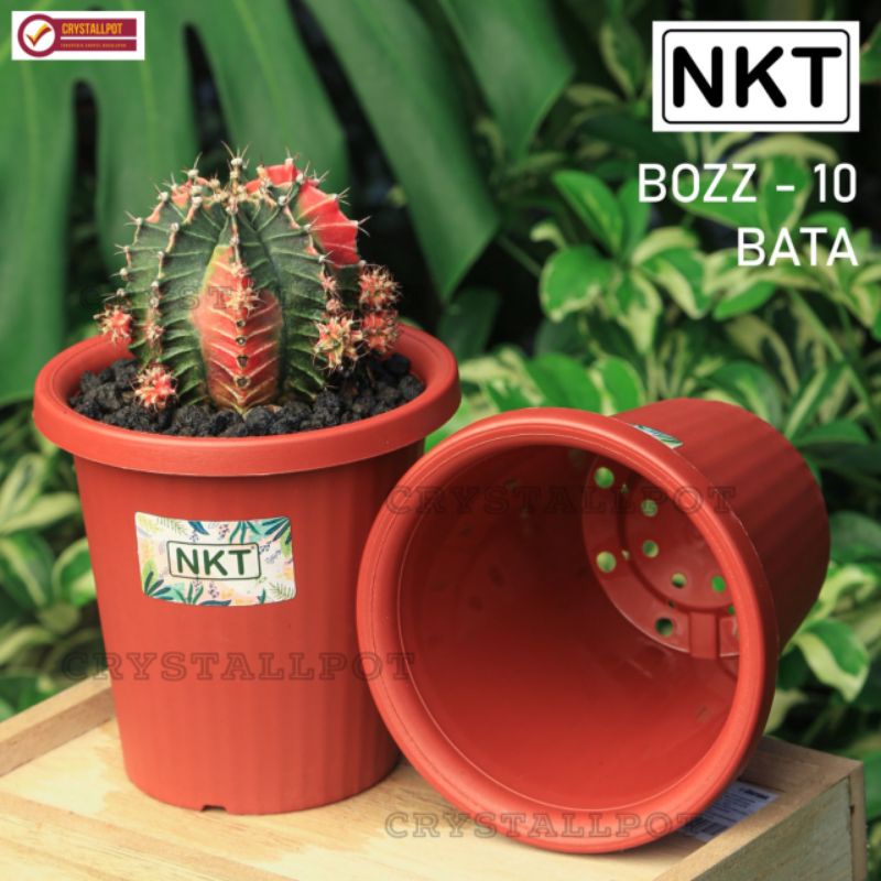 pot bunga tanaman tinggi NKT BOZZ 10 MERAH BATA - NKT BOZZ 10 MERAH BATA