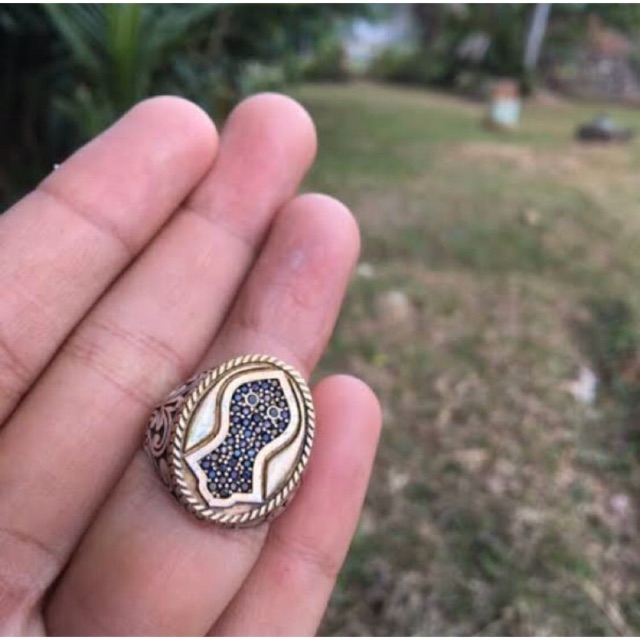 Cincin terompah Nabi SAW/cincin perak/cincin custom/cincin perak custom / cincin islam/cincin murah