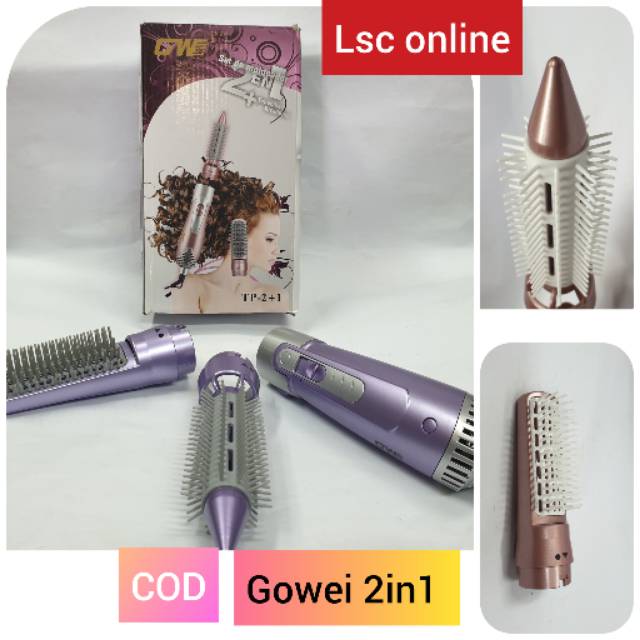 HAIRDRAYER BRUSH MODEL BARU HAIRDYER SISIR GOWEI TP2+1 CATOKAN SISIR MURAH PENGERING RAMBUT BAGUS