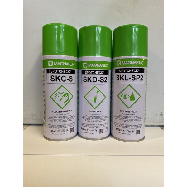 Magnaflux spotcheck cleaner developer penetrant