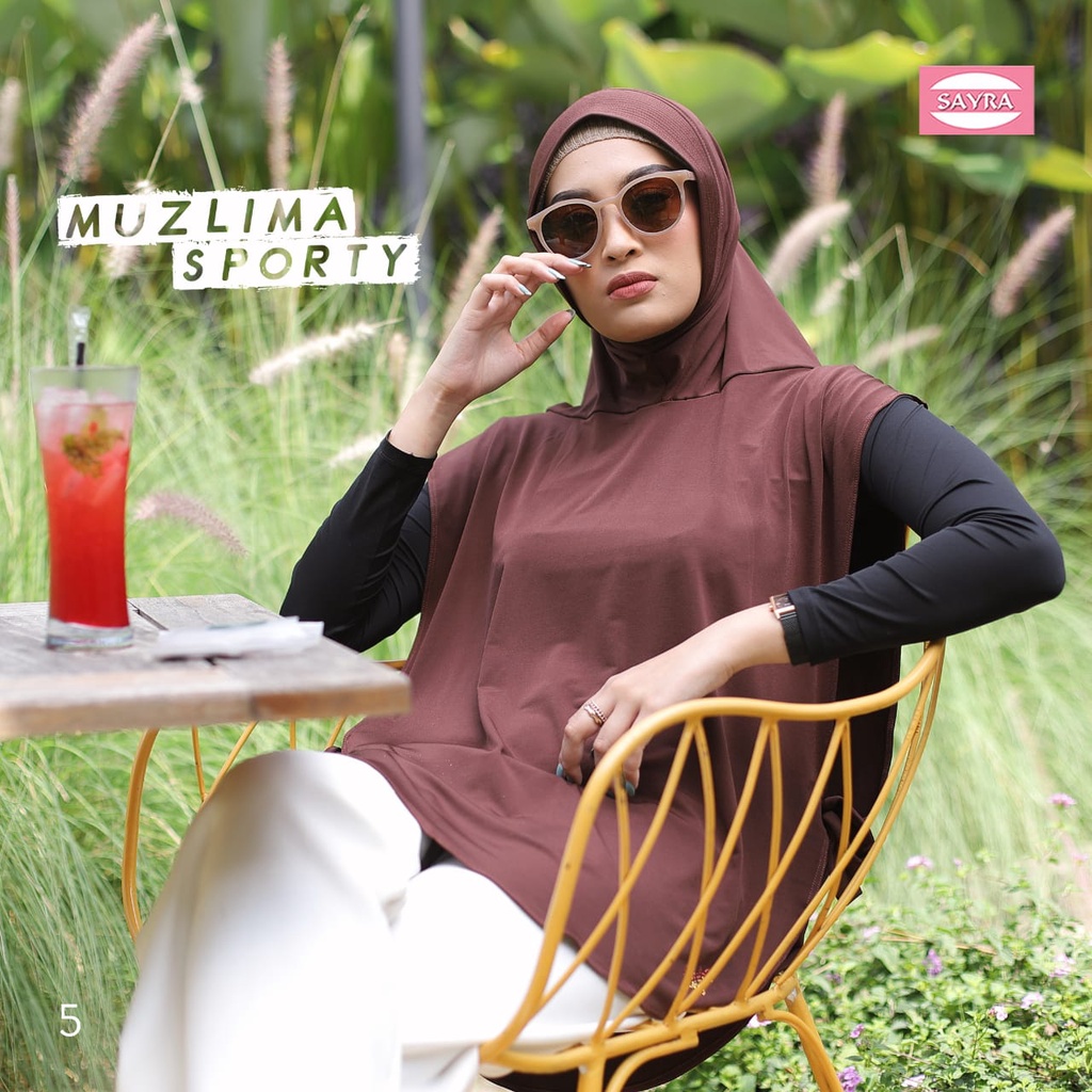 Jilbab Instan Bergo Muzlima Sporty Ori Sayra SAYRA1-2