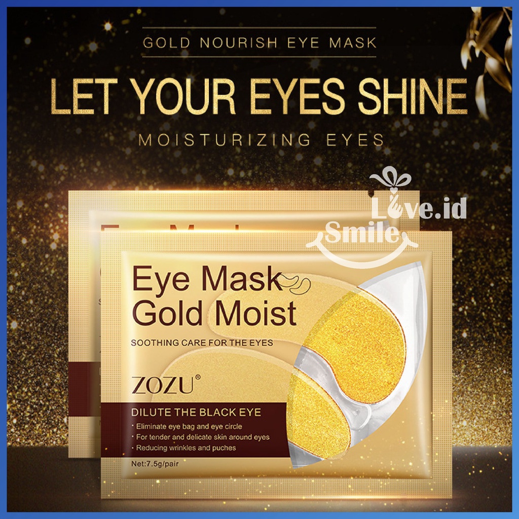 Smilelove Crystal Eye Mask Seaweed Golden Caviar HA Polypeptide Nonapeptide Masker Mata B11