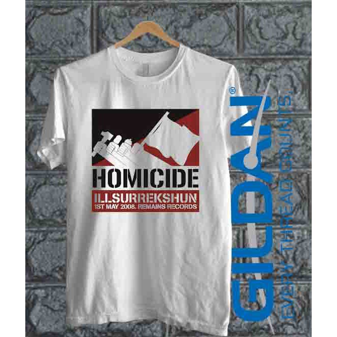 kaos band homicide tshirt original gildan softstyle homicide 07