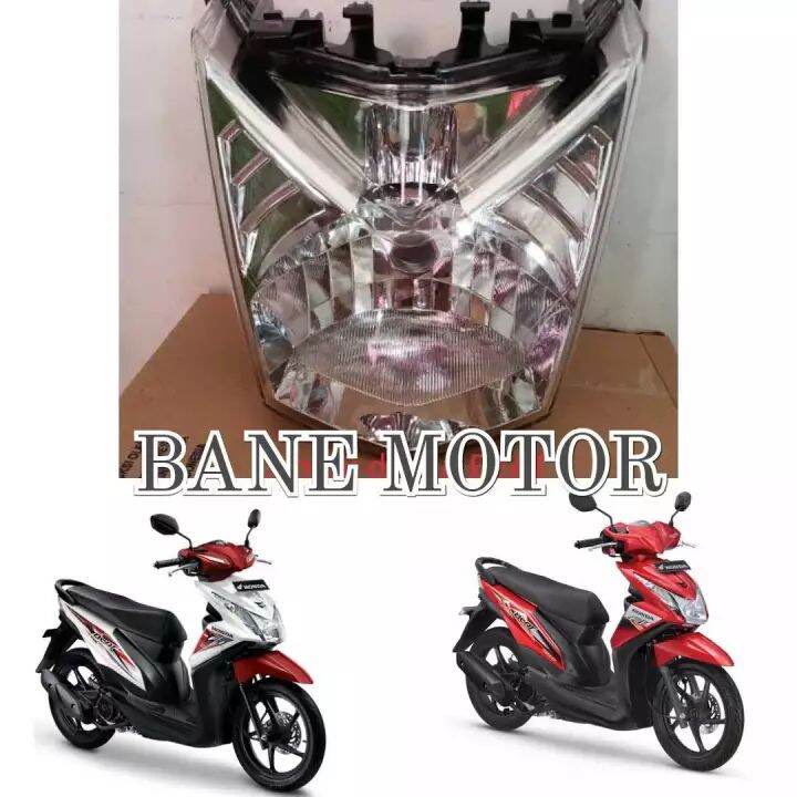 reflektor motor Beat FI 2013 - 2015 / kaca lampu depan Honda Beat FI