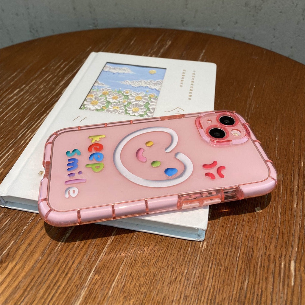 Soft Case Silikon Desain Girly Pink Love Line Untuk iphone 12 13 11 Pro Max X Xs Max Xr Mka2