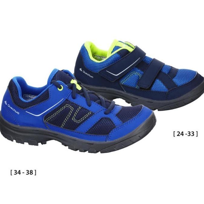 Sepatu Gunung Anak Laki-Laki Quechua NH100 JR Blue