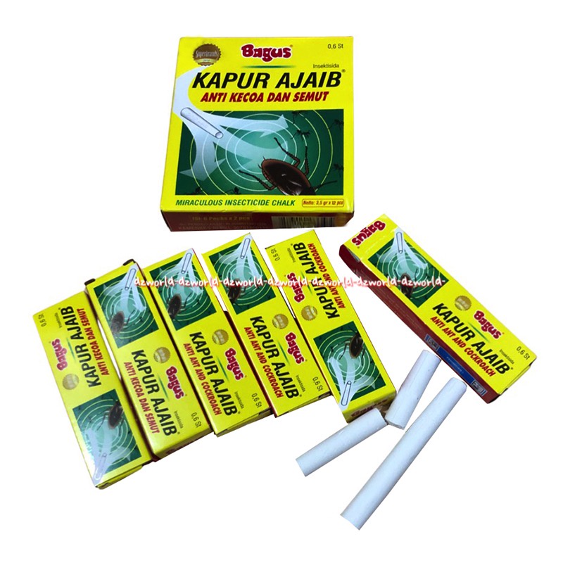 Bagus Kapur Ajaib Anti Kecoa Semut Insecticide Chalk 12pcs