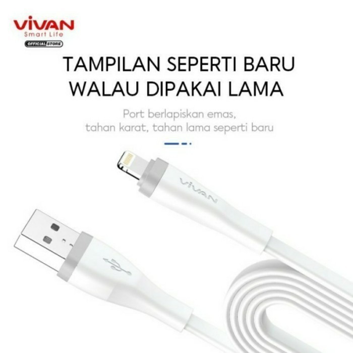 KABEL IPHONE 2M / KABEL LIGHTNING 200CM VIVAN SL200S