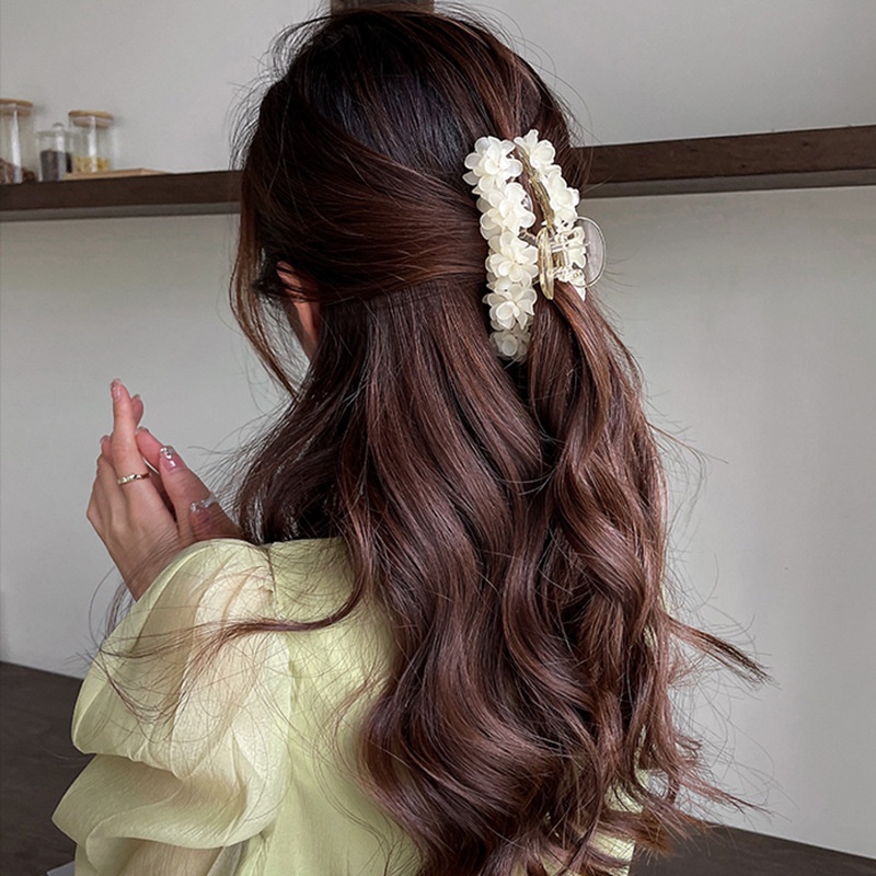 JEPIT BUNGA JEPITAN AKRILIK PANJANG FLOWER JEDAI BESAR KLIP AKSESORIS RAMBUT ELEGAN KOREA WANITA FLORAL FLOWER BESAR TEBAL KOREAN WOMEN FEMALE ELEGANT JAW THICK HAIR ACCESSORIES CLUTCHER CLAW CLIP CLIPS LARGE BIG LONG JUMBO HAIRCLIP FAIRY ELEGANT