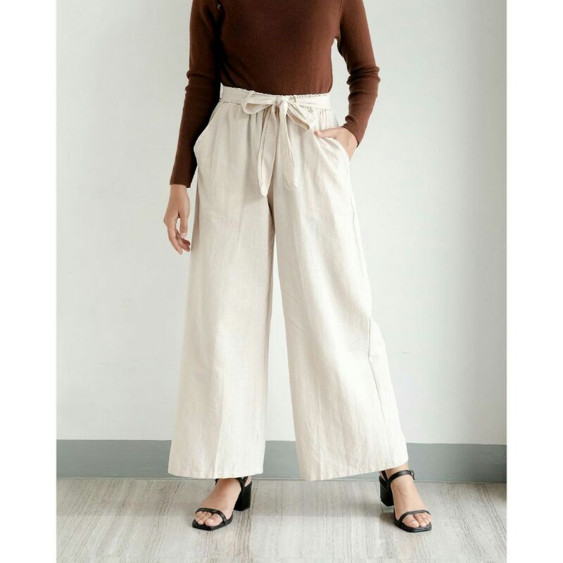 Sifa Pants Cullote / kulot linen / celana linen wanita / kulot korea