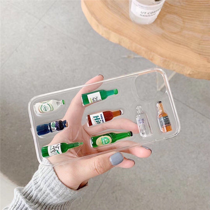 Bottle 3D Case Oppo A57 2020 A9 A5 A53 A31 A52 A72 A32 4G 5G A91 Reno 8 7 6 5 8z 4 3 2 2f pro