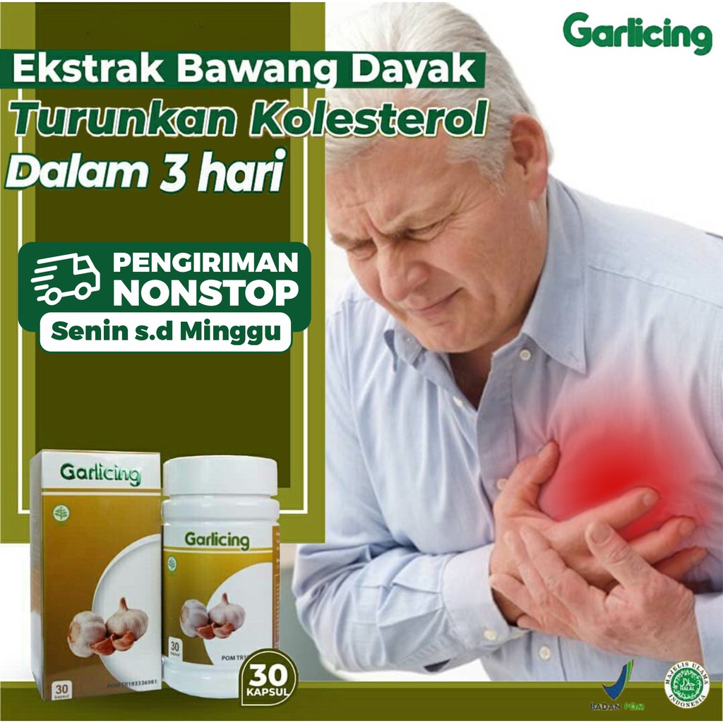 Garlicing - Suplemen Ekstrak Bawang Putih Menurunkan Resiko Kanker Kolesterol Asam Urat Gula Darah