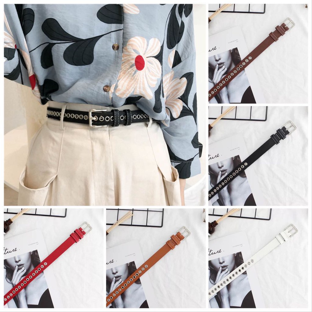 Ikat Pinggang Kulit Pu Lembut Casual Untuk Wanita/ Ikat Pinggang Casual Wanita PU Fashion Wanita