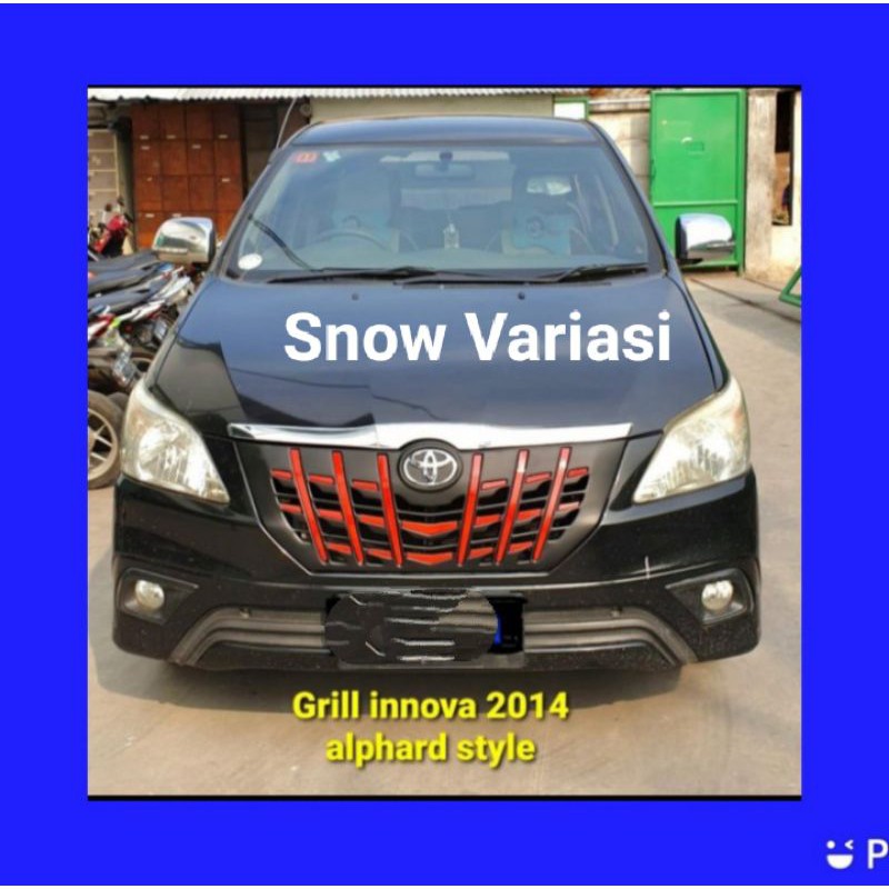 Grand Innova 2014 grill depan model Alphard style