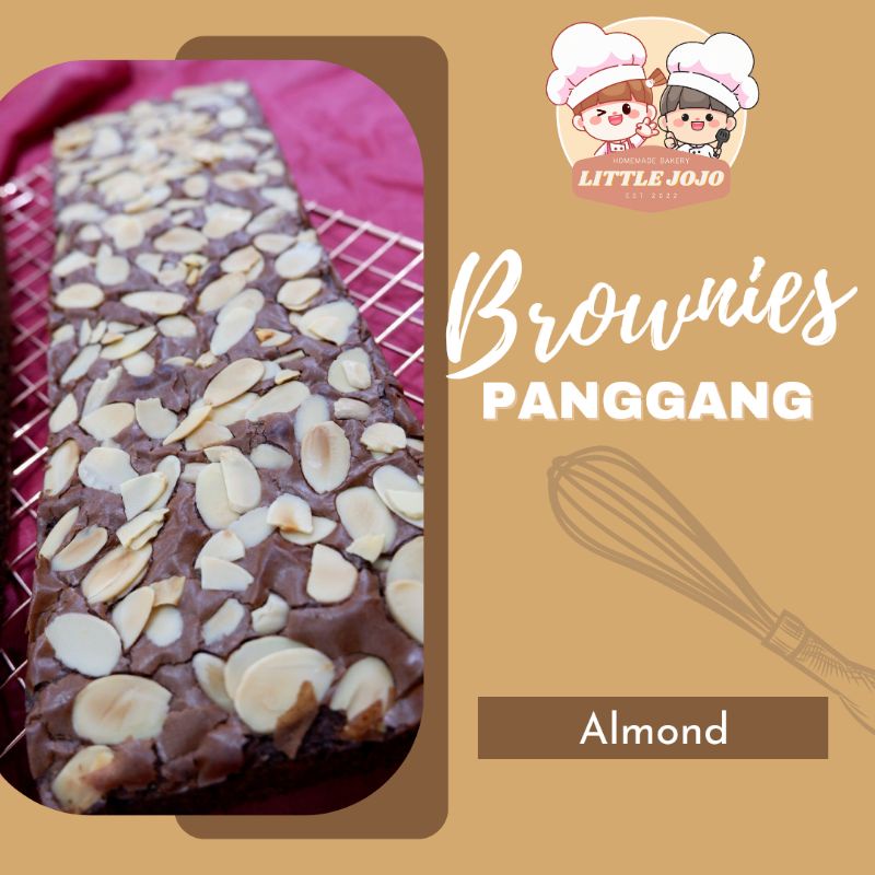 

Brownies Panggang Almond