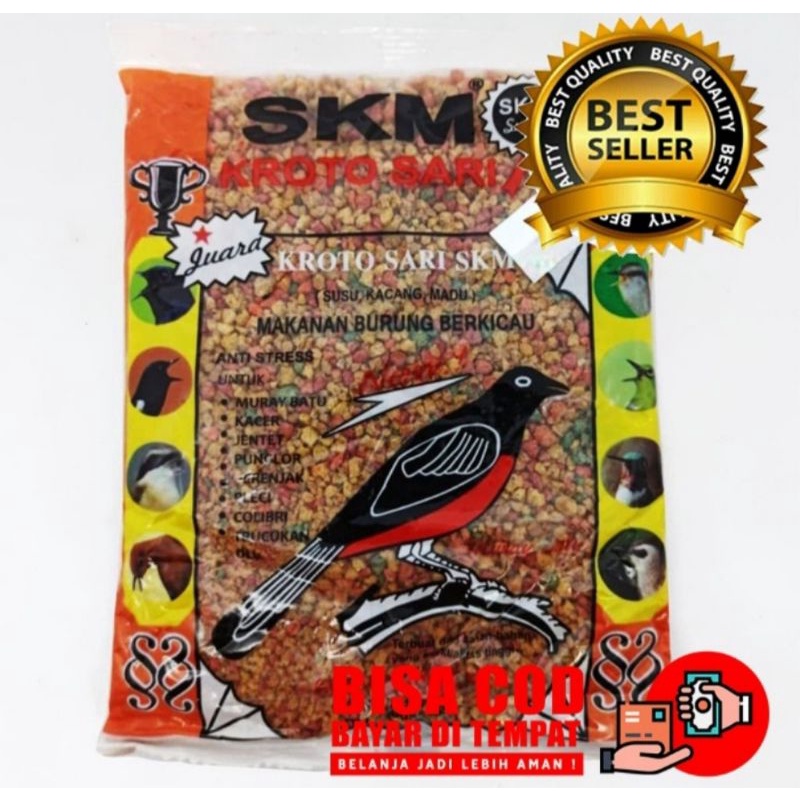 lipur voer  pakan burung skm krotosari kasar 3pcs
