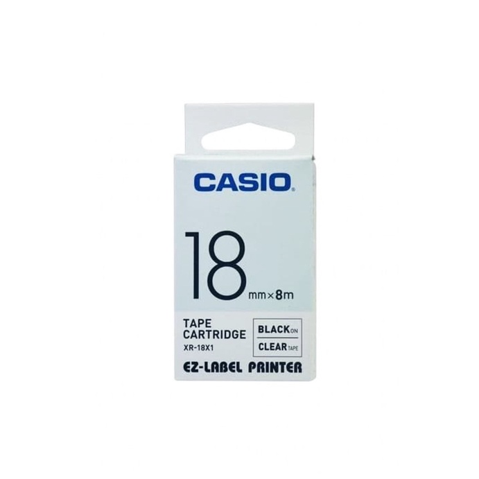 

Casio XR-18X1-Label Tape - Printer - Hitam - 18mm