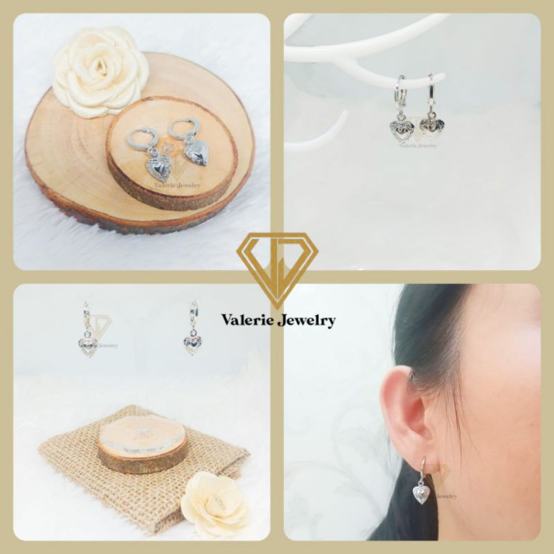 ANTING JURAI ANTING LOVE ANTING JEPIT ANTING KLIP ANTING CLIP ANTING WANITA ANTING KOREA GIWANG SILV
