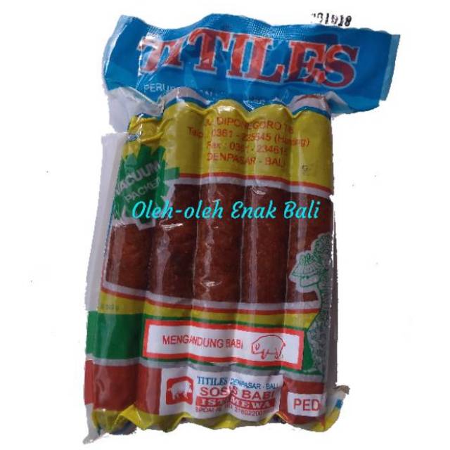 

Sosis Babi (Lapchiong) Pedas Titiles 500gr