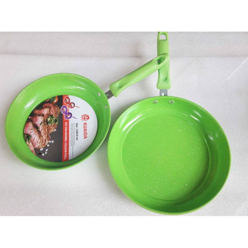 Teflon Set Kuaida 22cm Dan 24cm/fry Pan Set Kuaida Isi 2pc