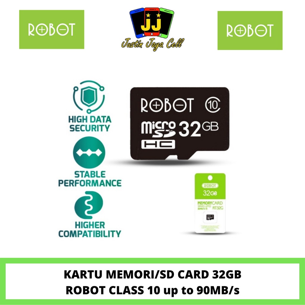 ROBOT KARTU MEMORI/ MEMORY CARD/ MICRO SD 32GB CLASS 10 SPEED