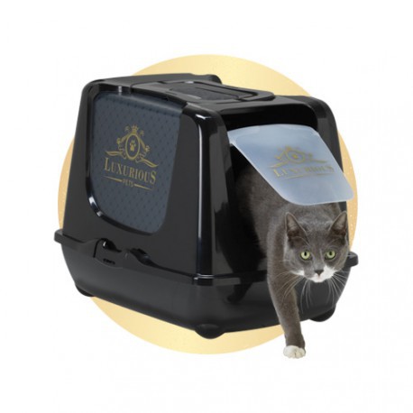 toilet kucing litter box luxurious bak pasir super premium