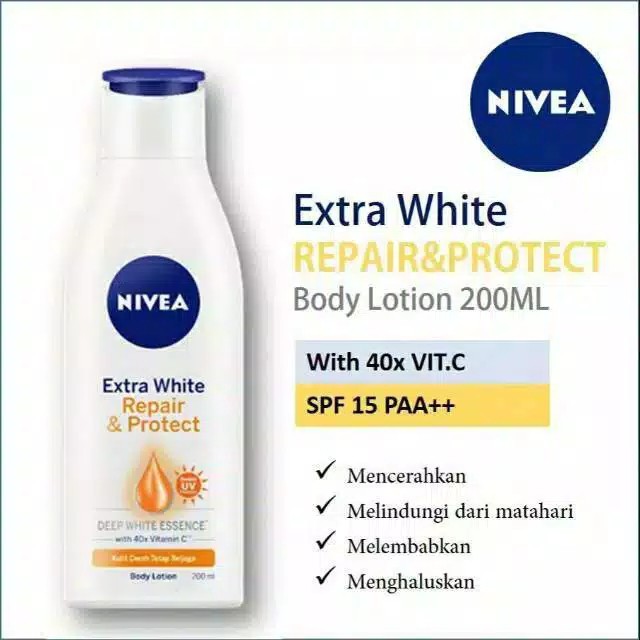 ❣️Rakkistore99❣️Nivea Extra White Repair &amp; Protect 100ml/200ml (100% Original)