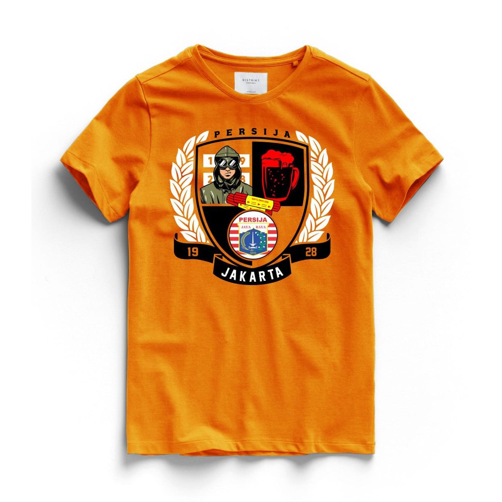  KAOS  BOLA  PERSIJA  CASUAL BEER OREN Shopee Indonesia
