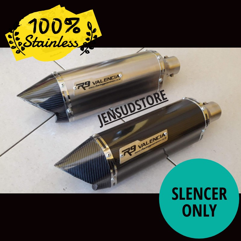 SILINCER KNALPOT MOTOR R9 VALENCIA carbon titan grosir murah purbalingga