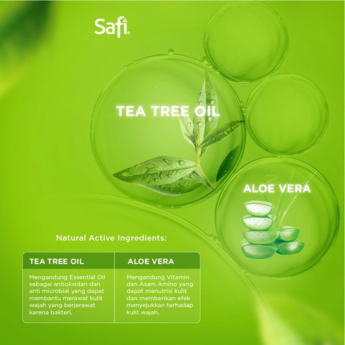 SAFI Anti Acne Cream Tea Tree Oil White Natural