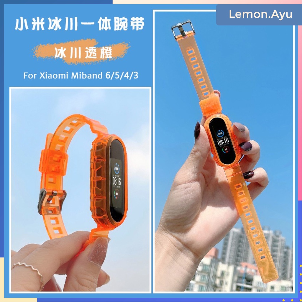 Tali Strap Transparan Xiaomi Mi Band 6/5/4/3 Glacier TPU Soft