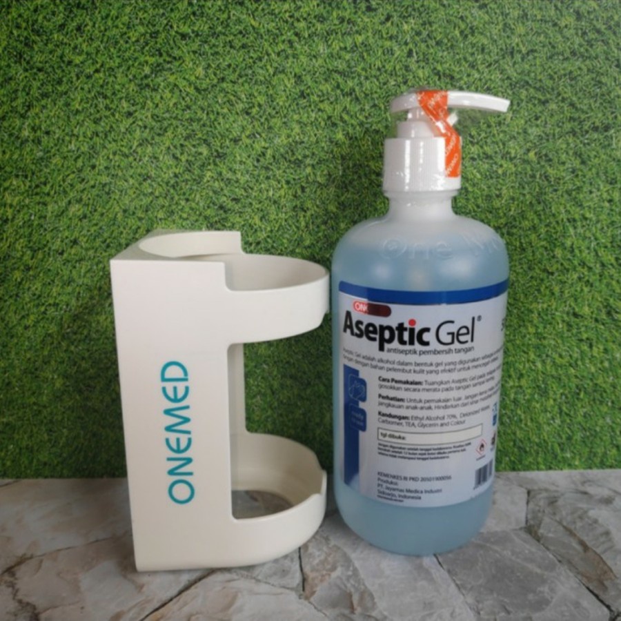 Aseptic Gel 500ml Onemed / Cairan Antiseptik Pump / Antiseptic Gel Dispenser