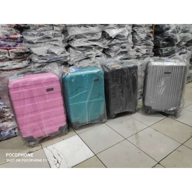 Koper Polo 20 inch Roda 4 bahan fiber / travel bag / tas pakaian kusus gojek