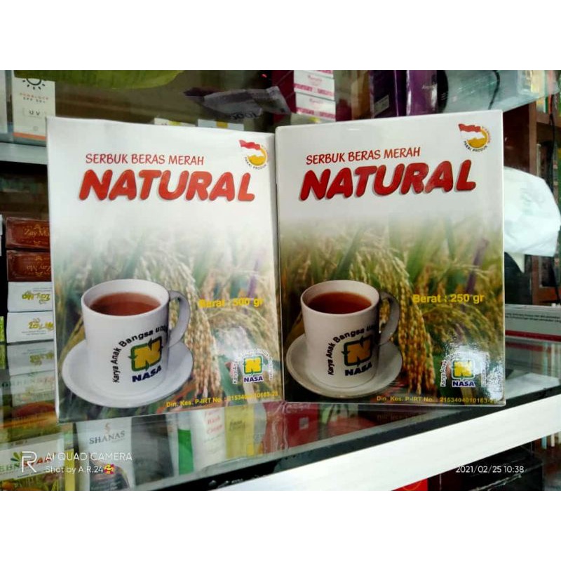 

Serbuk Beras merah NATURAL 250gr / original Nasa