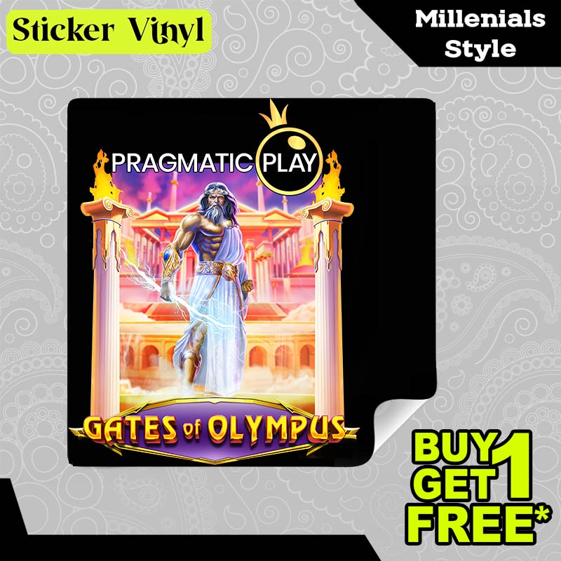 

Stiker Sticker Gates Of Olympus Pragmatic Play Game Slot Aesthetic Bahan Vinyl Satuan Anti Air