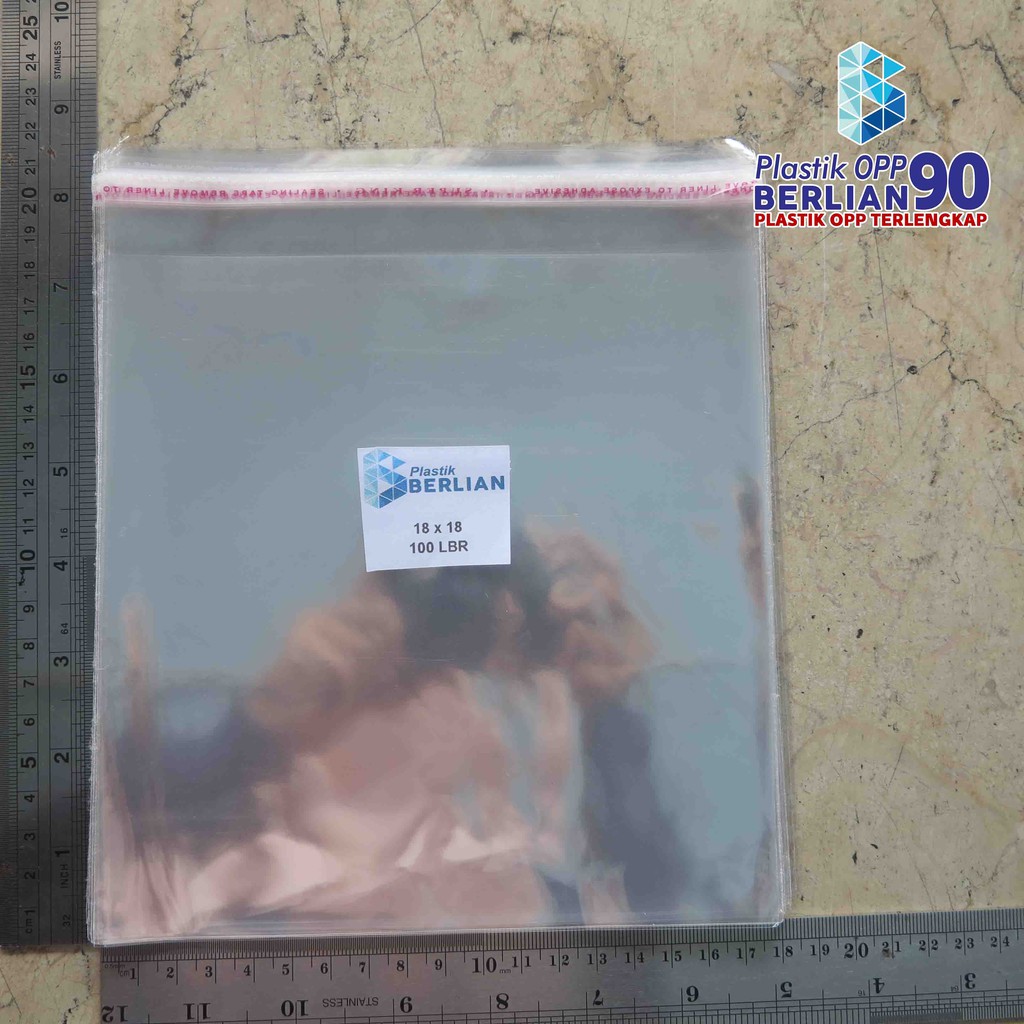 

18X18 CM PLASTIK OPP (SEAL/LEM) TEBAL 18 MIC ASLI / PLASTIK KEMASAN