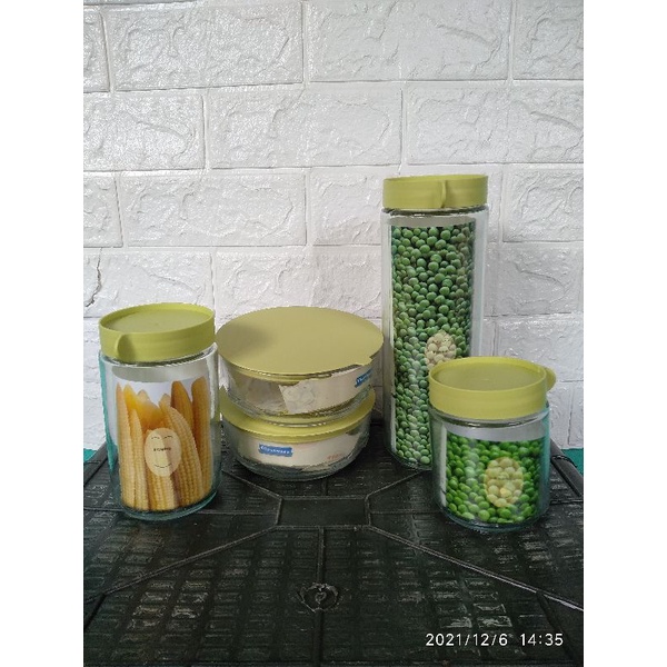 BOWL SET EVER GREEN BGS55 / TOPLES KACA MARINE MANGKOK SET KACA