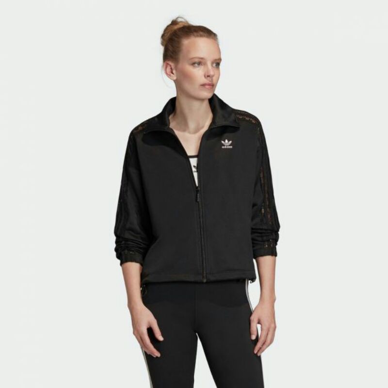 Adidas Lace Track Jacket Women Black Original