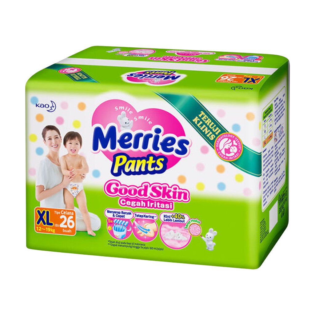 Merries Good Skin XL26 - Merries Popok Celana XL 26