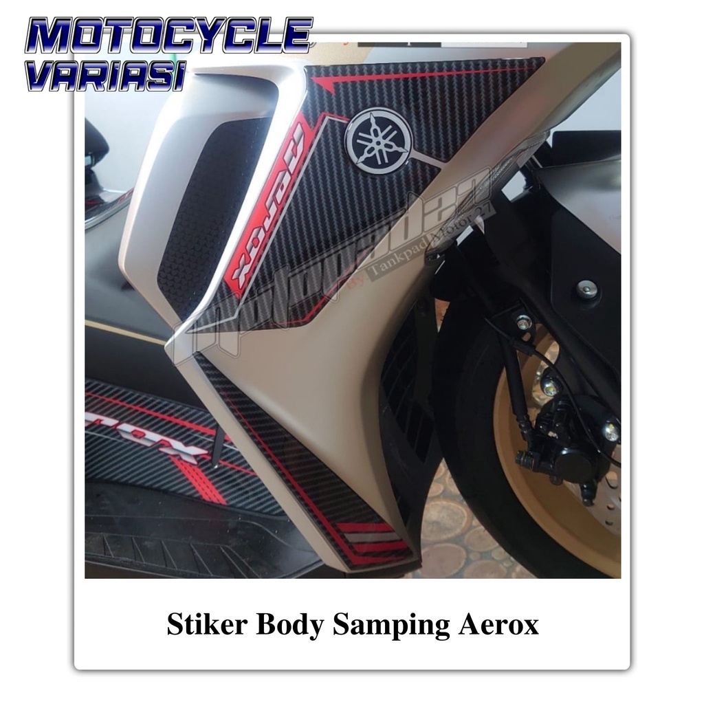 Sticker Stiker Resin Timbul Premium Body Samping Yamaha New Aerox 155