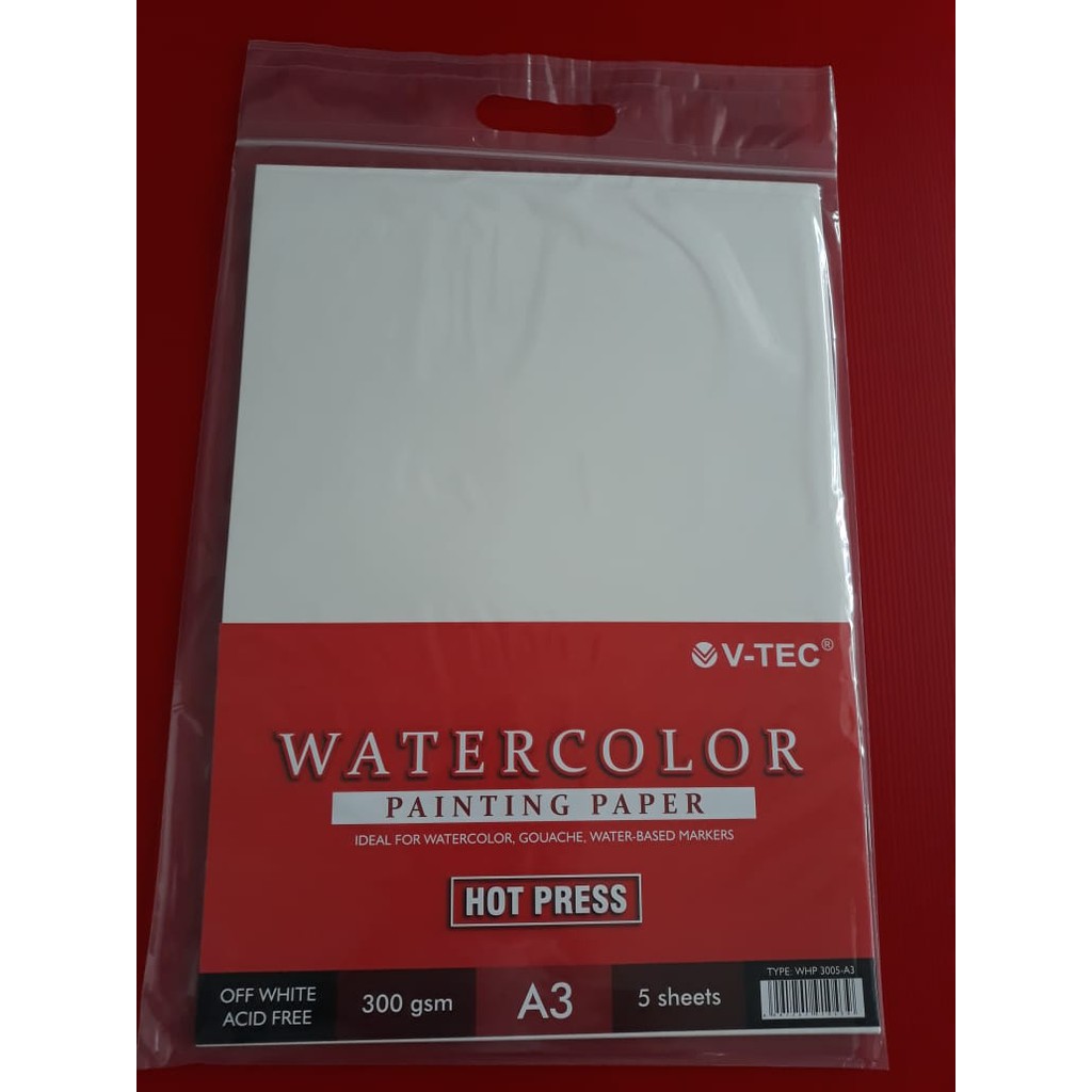 

VTEC WATERCOLOR PAINTING PAPER HOT PRESS WHP30010A3