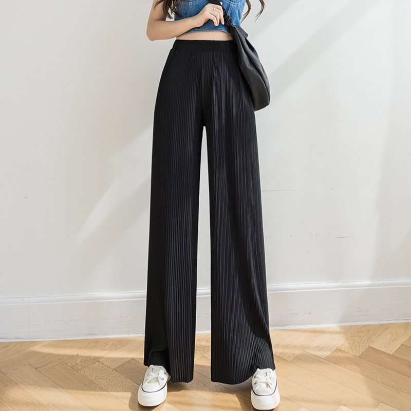 MANJALIRA CASUAL LONG HIGHWAIST PLEATED CULLOTE PANTS PLISKET 2040