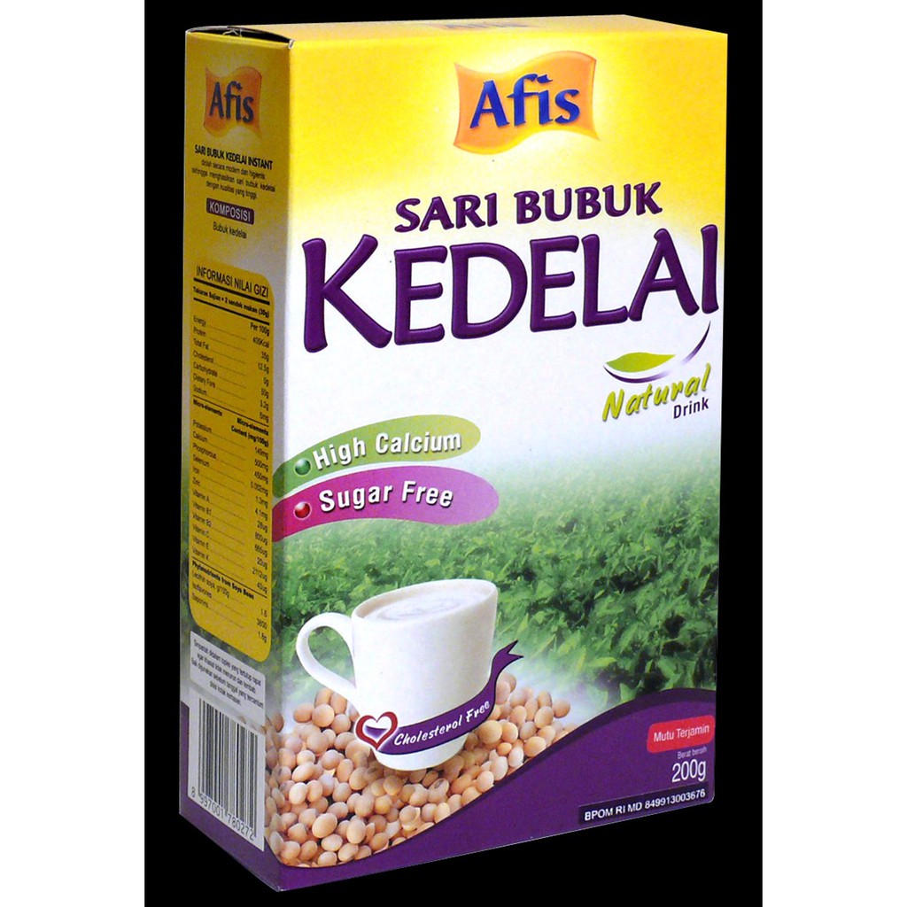 

(250gr) Afis Sari Bubuk Kedelai Natural 200gr